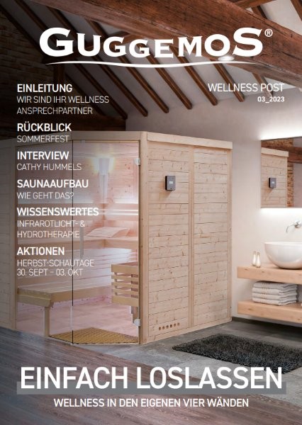 Guggemos Wellness Post 03/2023 mit moderner Sauna