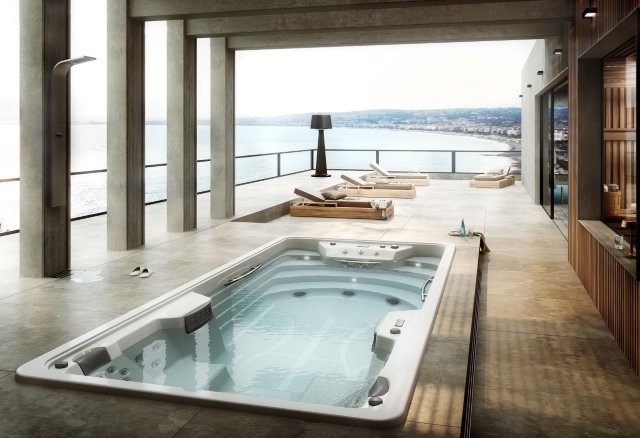 Aquavia Swim Spa mit Ausblick