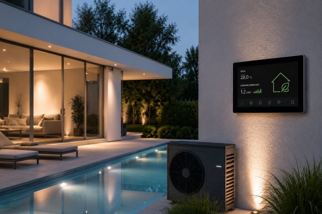 Swimmingpool im Garten mit Design