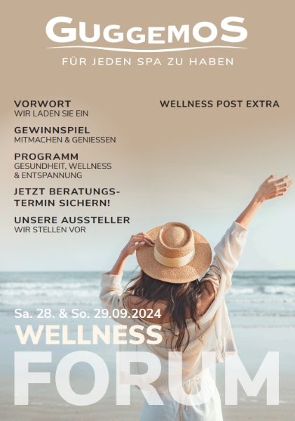 Wellness Forum 2024 von Guggemos mit Frau am Meer